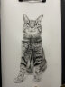 素描代画画像定制真人照片转手绘肖像人物彩铅水彩油画纯手工头像 8寸 实拍图