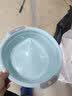 汉世刘家 洗脸盆家用洗衣盆双耳加厚壁挂大盆洗菜学生宿舍塑料盆洗脚盆子 防滑中号35CM提手盆天蓝 实拍图
