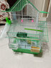 凡佰酷虎皮鹦鹉鸟笼绣眼牡丹文鸟大号别墅小号鸟笼子金属房顶造型观赏笼-定制 W108中号鸟笼标配【颜色留言】 实拍图