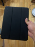 毕亚兹适用苹果2022/21/20款iPad Pro11英寸保护套平板电脑带笔槽保护壳三折休眠支架皮套 PB215-黑色 实拍图