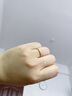 六福珠宝足金简约黄金戒指素圈闭口戒礼物 计价 G01G0001DS 14号-约1.70克 实拍图