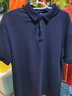 啄木鸟（TUCANO）短袖t恤男纯棉商务休闲经典翻领polo刺绣打底衫上衣男装 藏青 2XL 实拍图