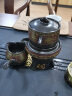 豪祥 紫砂懒人自动陶瓷茶壶冲茶器单个旋转石磨家用办公功夫茶具配件 暗香泡茶壶+茶海 实拍图