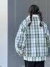 杜小闲美式复古羊羔绒棉服男秋冬季加绒加厚外套小香风宽松格子棉衣潮牌 M166 黑色 XL [建议120-140斤] 实拍图