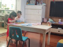 格趣 实木儿童学习桌椅 简约小方桌 儿童学习桌幼儿园实木桌椅宝贝饭桌 100*60*52(单桌) 晒单实拍图