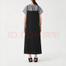 无印良品（MUJI） 女式 泡泡纱吊带连衣裙 BC06CC3S 吊带裙 裙子长裙 黑色 L-XL 实拍图