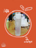 树彬玻璃水杯便携磨砂杯子女学生创意韩国水瓶茶杯清新简约韩版 白色 实拍图
