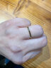 周大福母亲节17916系列小方戒方形戒指22K金彩金镶钻石戒指钻戒CE63534 14号 实拍图