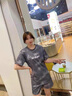 COZOK休闲运动套装女ins潮高街原宿风新款夏季宽松短袖短裤速干两件套 灰色 L 推荐（100-120斤） 实拍图