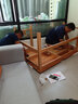 源氏木语实木书桌书柜一体家用写字桌小户型儿童书房左转角学习桌榉木1.4m 实拍图
