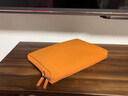 MUJI 可自由组合 收纳包 旅行收纳袋  手拿包 多巴胺 小物收纳 零钱包 橙色 长方形横款长9.5*宽17*厚度2.7cm 实拍图