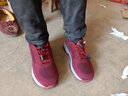 新款老人鞋女士春秋闰月妈妈鞋中老年健步鞋男软底网面休闲运动鞋 2901枣红女四季款轻便舒适 37 标准尺码 实拍图