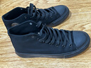 法拉步帆布鞋男大码高帮布鞋冬季透气滑板鞋子工作鞋纯黑特大码鞋 全黑色（H02） 42 实拍图