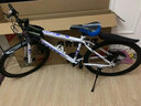 麦希山地折叠自行车成年男女赛车越野变速一体轮双减震学生单车通勤车 麦希路虎-辐条旗舰  白色 24寸27速 实拍图