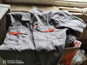 鸿赫工作服夏季短袖套装男女夏天长袖劳保服工衣工厂服汽修服定制工装 【耐磨透气款】灰色短袖 2XL /180套装 实拍图