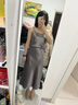 康莉（COMELY）[时装周同款]方扣单鞋女春季粗跟气质漆皮通勤高跟鞋 奶茶色 36  实拍图