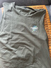 回力（Warrior）背心男纯棉美式复古潮流无袖宽肩男士运动健身篮球砍袖百搭打底衫 【纯棉透气】-灰绿#HL绿笔刷 4XL 实拍图