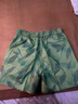 普戈斯（PUGESI）夏季纯棉男士休闲运动裤四分超短裤沙滩裤夏天薄款跑步三分裤热裤 绿色 3XL （119-138斤） 实拍图