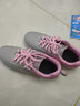 轩途诗女鞋透气网面板鞋女士鞋韩版百搭透气学生跑步休闲鞋女运动鞋子 灰粉皮面 40 实拍图