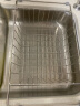 世韩 不锈钢厨房水槽沥水架晾碗架沥水篮水池置物架洗菜篮 伸缩款【B1】长(32~45)x宽25CM 2L 实拍图