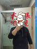 宾色中半高领打底衫男纯色加厚长袖t恤春秋季加绒保暖男装潮体恤冬季 【半高领加绒】黑色 4XL 实拍图