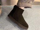 回力棉鞋雪地靴男靴冬季2025中筒棉靴加绒加厚防寒保暖面包鞋靴子男 黑色 42 实拍图