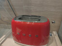 SMEG斯麦格 意大利复古烤面包机不锈钢 吐司机多士炉早餐 TSF01多色可选 魅惑红 实拍图
