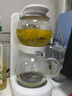 鸣盏养生壶闷茶电烧水壶玻璃花茶壶即热茶台一体机办公茶具套装泡茶器 0.5L /MZ-1151 实拍图