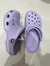 CROCS卡骆驰经典洞洞鞋儿童鞋户外童鞋休闲凉鞋拖鞋/206991/206990 淡紫色-530(含智必星) 37 (225mm) 实拍图