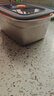 COOKSS保鲜盒带盖食品级不锈钢冰箱上班族饭盒餐盒密封盒长方形盒子两个 实拍图