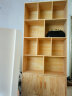 蔓斯菲尔（MSFE） 书架简约落地收纳多功能大容量省空间储物架多层置物书架柜子 升级实木带门款+80*30*180CM 实拍图