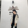 啄木鸟外套男士夹克春秋季新款轻商务休闲中青年男装连帽上衣服免烫抗皱 JK9902白色 不加绒 XL （建议110-125斤） 实拍图