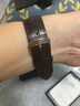 十瑞适用于OMEGA欧米茄表带鳄鱼皮表带真皮男碟飞超霸海马系列手表带 黑色银扣【折叠款】 20mm 实拍图