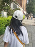 圣丹美冬帽子女韩版潮流春夏季网红鸭舌帽学生休闲户外秋冬季新款运动棒球帽男时尚情侣嘻哈防晒遮阳帽 白色 实拍图