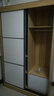 京之恋 衣柜实木简易定制衣橱卧室整体推拉门大衣柜 1.2m环保免漆板 2门  组装 实拍图