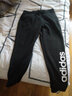 阿迪达斯（adidas）女裤 2025年秋冬新款运动裤三条纹直筒香蕉裤时尚垂感弯刀裤子女 针织透气/直筒/黑色/主推 L 实拍图