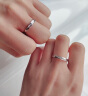 卡蒂罗（KADER）共度爱河999银情侣求婚戒指男女银饰对戒情人节三八节礼物送老婆 实拍图