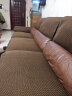 欣雨禾皮沙发专用垫 真防滑坐垫冬季透气布艺简约组合沙发保护套罩四季 防滑升级咖啡色 60*50cm扶手垫 实拍图