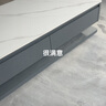 帝狐狸（DIHULI）轻奢岩板茶几电视柜组合现代简约客厅家用可升级新款微晶石茶台面 B款:拼色烤漆灰框+岩板 1.5m茶几 实拍图
