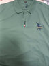 皮尔卡丹（pierre cardin）男装长袖t恤男士2024翻领宽松中年男装POLO 衫上衣服 A88绿色【高品质款】 3XL 【建议170-190斤】 实拍图