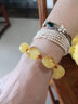 欧采妮蜜蜡手串 琥珀鸡油黄随形玫瑰花多宝手链南红桶珠紫云母碧玉配件 实拍图