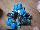 乐秀（ROADSHOW）轮滑鞋儿童专业全套装滑轮冰鞋直排轮滑旱冰鞋男女童RX1GT溜冰鞋 【锁轮款】黑红R8原厂蓝套装 M (32-35适合4-7岁) 实拍图