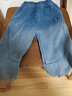 贝孩趣男童裤子儿童牛仔裤秋冬长裤童装中大童冬季加绒加厚男孩束脚裤 H压花牛仔长裤【加绒款】 120 码(建议身高105-115厘米) 实拍图