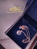VIGG爱的记忆100种语言我爱你投影项链七夕圣诞节礼物生日送女友老婆 爱的记忆项链【玫/京仓直发】 实拍图
