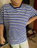 迷彩故事夏季海魂衫短袖体能服训练服夏季蓝白条纹T恤男海魂衫体能服套装 海魂衫【单上衣】 180-185/104-108 实拍图