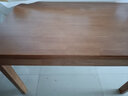 南之安 (顺丰速发)餐桌全实木餐桌椅组合6人长方小户型简约橡胶木长方桌 茶 色 1.3m *0.8 单独餐桌全实木 实拍图