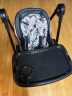 mommark婴幼儿餐椅宝宝吃饭椅便携折叠儿童餐椅多功能婴儿学坐椅免安装 帕鲁德黑Pro（免安装/置物篮/万向轮） 实拍图