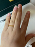 周六福（ZLF） 黄金戒指女款足金莫比乌斯环素戒叠戴指环手饰ZERO 计价 11号-1.21g 实拍图