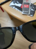 雷朋（RayBan）太阳镜徒步旅行运动户外方形墨镜显脸小眼镜0RB2140F可定制 901黑色镜框绿色镜片 尺寸52 实拍图