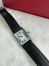 卡地亚（Cartier）女表坦克系列石英小方形表精钢/皮带镶钻简约时尚优雅七夕节礼物 WSTA0135白盘皮带29.5x22mm 实拍图
